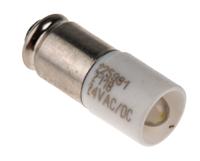 225-981 RS PRO White LED Indicator Lamp, 24V ac/dc, Midget Groove Base, 6mm Diameter, 2070mcd
