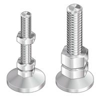 3842529025 Bosch Rexroth M12 Thread Galvanised Steel Adjustable Foot, 10mm Groove