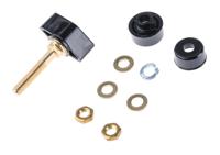 pol-631-sw Schutzinger 4mm Black Terminal Post, 1kV, 63A, M6 x 0.75 Thread