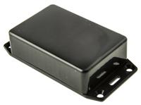 1591mflbk Hammond 1591 Series Black Flame Retardant ABS Enclosure, IP54, Flanged, Black Lid, 85 x 56 x 21mm