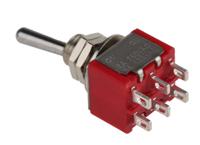 734-7016 RS PRO Toggle Switch, Panel Mount, On-On, DPDT, Solder Terminal