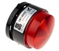 187-9653 RS PRO Red Flashing Beacon, 18 → 30 V dc, Stud Mount, Surface Mount, Xenon Bulb, IP67