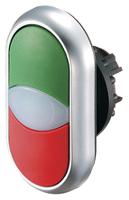 216698-m22-ddl-gr Eaton M22 Series Green, Red Illuminated Momentary Push Button Head, 22mm Cutout, IP67