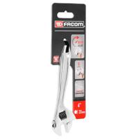 1016pb Facom Adjustable Spanner, 150 mm Overall, 23mm Jaw Capacity, Metal Handle