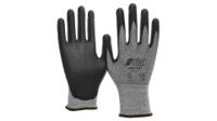 6350-6 NITRAS SAFETY 6350/CUT3 Black, Grey Yarn Yarn Work Gloves, Size 6, Polyurethane Coating