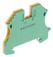 1010000000 Weidmuller 2-Way WPE 2.5 Earth Terminal Block, 30 → 12 AWG Wire, Screw Down, Wemid Housing, ATEX