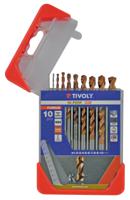 11454170004 Tivoly 10-Piece for Steel, 10mm Max, 1mm Min, HSS Bits