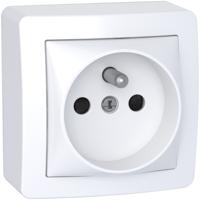alb62273p Schneider Electric White 1 Gang Plug Socket, 2 Poles, 16A, French 2P