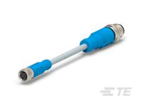 t4052325003-002 TE Connectivity Male/Female 3 way M8 to 3 way M12 Sensor Actuator Cable, 1000 mm