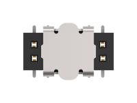 1mm-r-d03-vs-00-h-trp TE Connectivity 1MM-R Series Vertical Board Mount PCB Socket, 6-Contact, 2-Row, 1mm Pitch, Surface Mount Termination