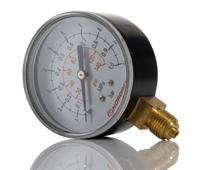 18-015-854 Norgren G 1/4 Analogue Pressure Gauge 10bar Bottom Entry 63mm Outside Diameter