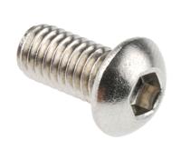 183-8711 RS PRO Stainless Steel Hex Socket Button Screw, ISO 7380, M6 x 12mm