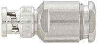 51s105-015n5 Rosenberger BNC Series, Plug Cable Mount BNC Connector, 50Ω, Clamp Termination, Straight Body