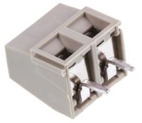 1546216-2 TE Connectivity Buchanan Series PCB Terminal Block, 2-Contact, 5mm Pitch, Through Hole Mount, 1-Row, Screw Termination
