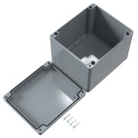 01232018 Rose Aluminium Standard Series Grey Die Cast Aluminium Enclosure, IP66, IK09, Grey Lid, 230 x 200 x 180mm