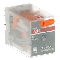 1svr405613r7000-cr-m110ac4 ABB CR-M Series Interface Relay, DIN Rail Mount, 110V ac Coil, 4CO (SPDT), 6A Load