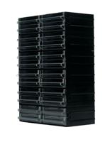 280-6424 RS PRO 24 Drawer Storage Unit, Polystyrene, 225mm x 338mm x 133mm, Black, Transparent
