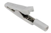 930317807 Hirschmann Test & Measurement Crocodile Clip 2 mm Connection, Brass, Bronze Contact, 8A, White