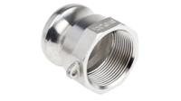 317-490 RS PRO Hose Connector, Straight Cam & Groove Coupling, BSPT 1in 1in ID, 17 bar