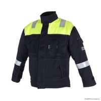 5808-nvy-l ProGARM Yellow/Navy Arc Flash Jacket, L