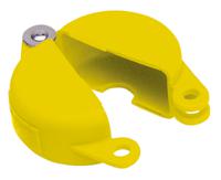 gate-valve-lockouts-gvlo-5-65-yellow Brady Yellow 1-Lock Polypropylene Gate Valve Lockout, 9.53mm Shackle, 165mm Attachment