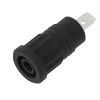 3294-n Electro PJP Black Female Banana Socket, 4 mm Connector, Press Fit Termination, 36A, 1kV, Nickel Plating