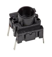 3fth9 MEC IP67 Black Cap Tactile Switch, SPST 50 mA 4mm Through Hole