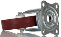 3470uar125p62-red Tente Swivel Castor Wheel, 200kg Capacity, 125mm Wheel