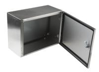 842-8383 RS PRO 304 Stainless Steel Wall Box, IP66, 300 mm x 400 mm x 200mm