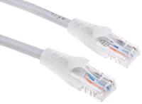 557-032 RS PRO, 1m Cat5e, Grey RJ45 to Male RJ45 Male, U/UTP Unshielded, Terminated PVC Sheath