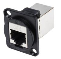 916-0259 RS PRO 2-Port RJ45 Feedthrough Connector, Cat6, FTP