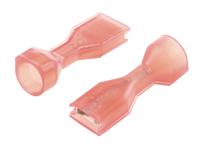 2-520275-2 TE Connectivity FASTON 0.187 Series Red Insulated Female Crimp Receptacle, 4.75 x 0.81mm Tab Size, 0.3mm² to 0.8mm²
