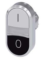 3su1050-3ab61-0ak0 Siemens SIRIUS ACT 3SU10 Series Black, White Momentary Push Button, 22mm Cutout, IP66, IP67, IP69K