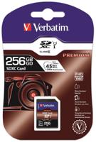 44026 Verbatim 256 GB SDXC SD Card, Class 10, UHS-1 U1