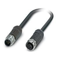 1407261 Phoenix Contact Male 5 way M12 to Female 5 way M12 Sensor Actuator Cable, 2 m