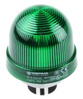 81520000 Werma EM 815 Series Green Steady Beacon, 12 → 240 V ac/dc, Panel Mount, Incandescent Bulb, IP65