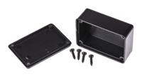 rx2006s-fives CAMDENBOSS Black ABS Potting Box With Lid, 40 x 28 x 18mm