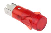 c287000nad Arcolectric (Bulgin) Ltd 2870 Series Red Neon Panel Mount Indicator, 230V ac, 12.7mm Mounting Hole Size, Solder Tab