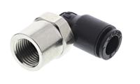 3192-06-10 Legris LF3000 Series Elbow Threaded Adaptor, G 1/8 Female to Push In 6 mm, Threaded-to-Tube Connection Style