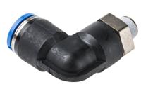 qsl-18-10 Festo QS Series Elbow Threaded Adaptor, R 1/8 Male to Push In 10 mm, Threaded-to-Tube Connection Style, 190658