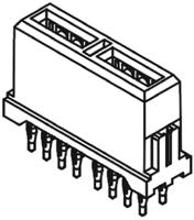 75542-5000 Molex EXTreme PowerMass Series Straight Through Hole Mount PCB Socket, 1-Contact, Press-In Termination