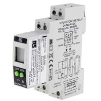 896-6860 RS PRO DIN Rail Mount Timer Relay, 24 → 240V ac/dc, 2-Contact, 01. s → 999h, DPST