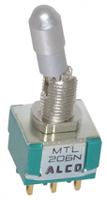 mtl206n TE Connectivity Toggle Switch, Panel Mount, On-(On), DPDT, Solder Terminal