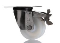 17127-fr LAG Braked Swivel Castor Wheel, 150kg Capacity, 80mm Wheel