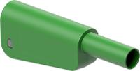 662023-25 Staubli Green Plug Test Plug, Solder Termination, 32A, 1kV, Gold Plating