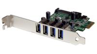 pexusb3s4v StarTech.com 4 Port USB A PCIe USB 3.0  Card