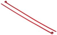 111-12002-t120re-pa66-rd HellermannTyton Cable Tie, 380mm x 7.6 mm, Red Polyamide 6.6 (PA66), Pk-100