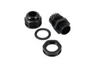 cg-m20-10-14mm-05 HellermannTyton Connectivity CG Series Black Cable Gland Kit, M20 Thread, 10mm min., 14mm max.