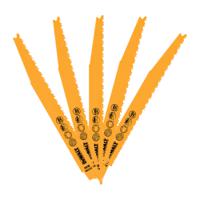 dt2406-qz DeWALT, 6 Teeth Per Inch Metal, Wood 203mm Cutting Length Reciprocating Saw Blade, Pack of 9