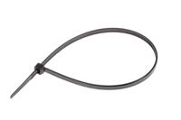 811-1650 RS PRO Cable Tie, 300mm x 4.8 mm, Black Nylon, Pk-1000